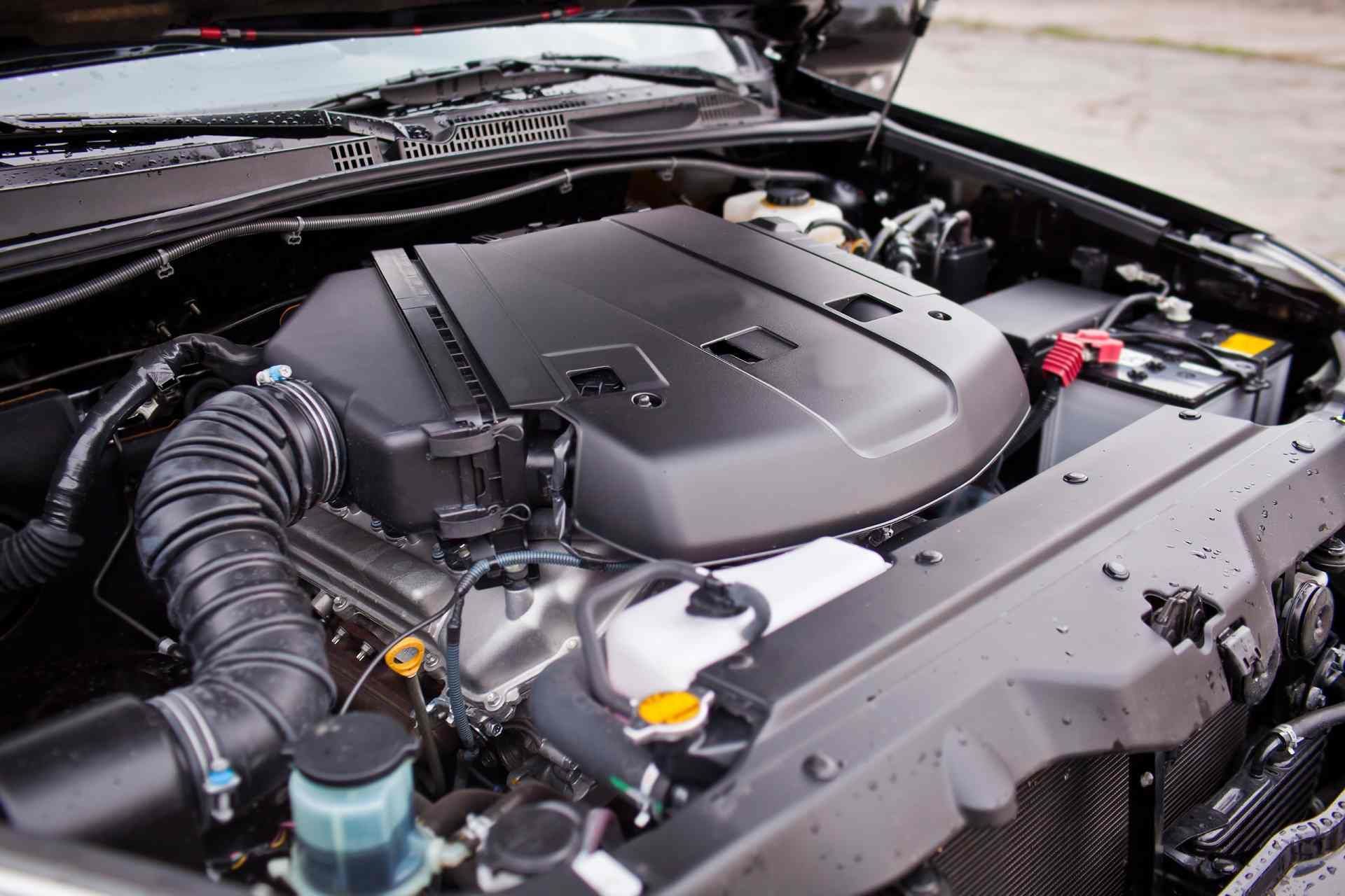 Car engine inside a car near Cincinnati, OH.
