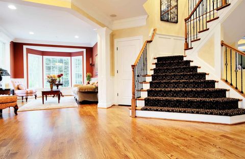 Floor Finishing — Living Room With Furnitures in Chelmsford, MA