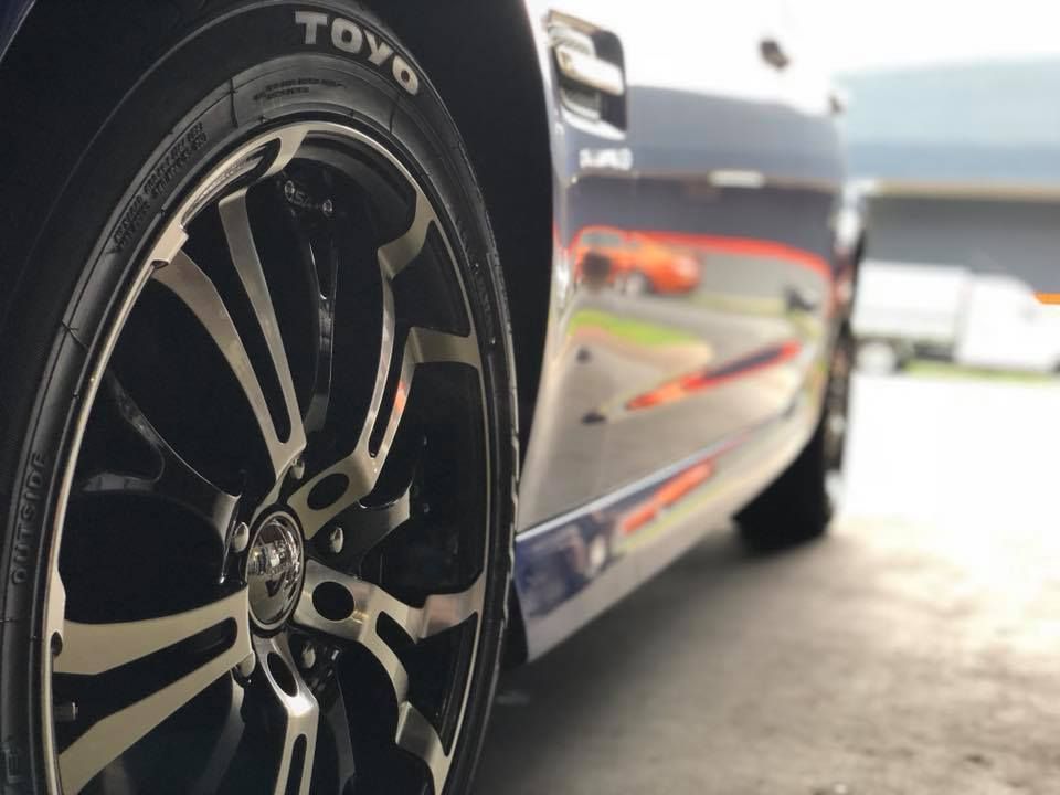 A Close Up Of A Toyo Tire On A Car — Torque Tyres & Trailer Spares Mackay in Mackay, QLD