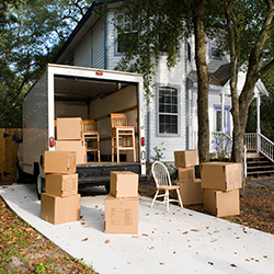 Moving van with box and furnitures - Movers in Morristown, TN