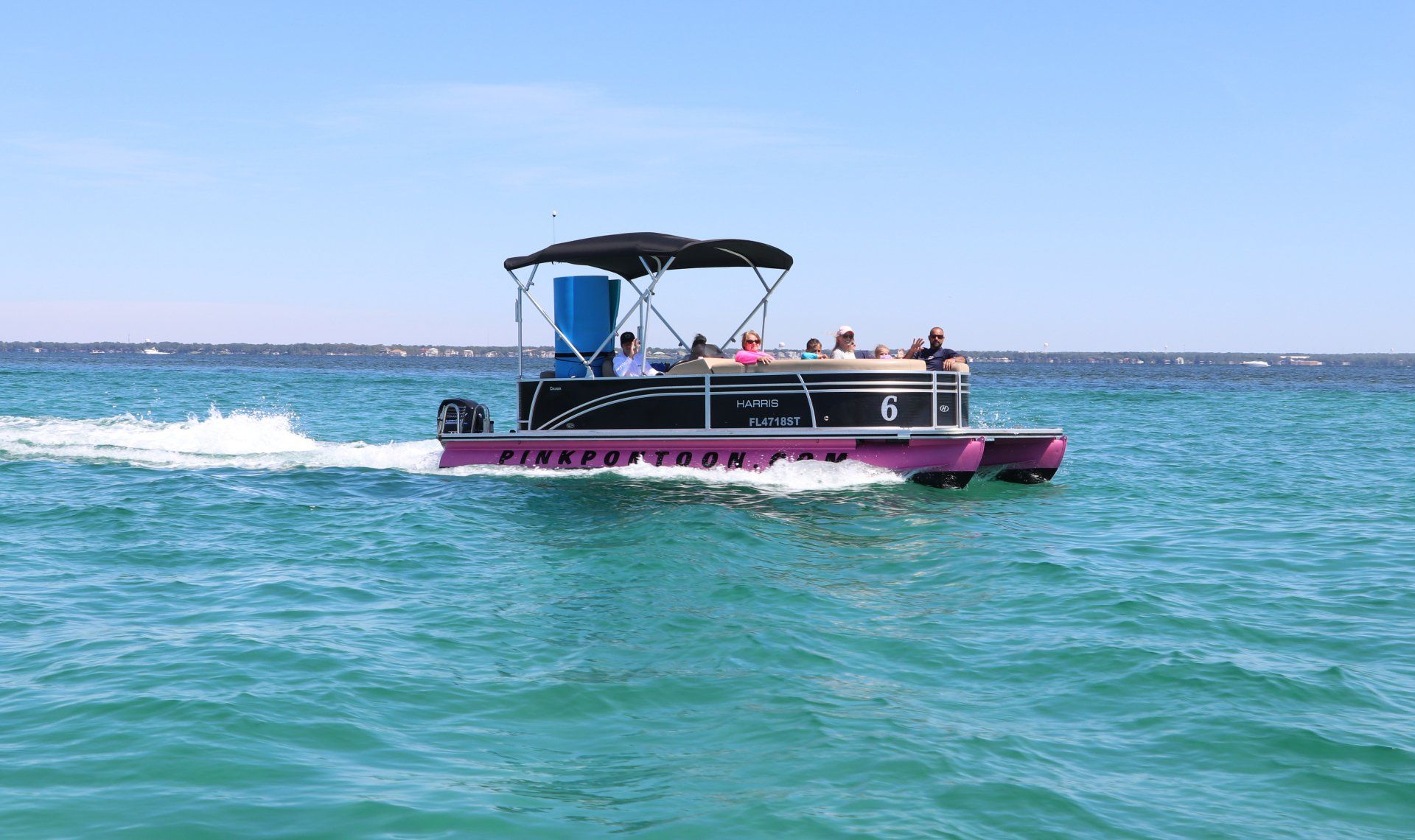 Destin Pontoon Boat Rentals Jennie Lou’s Pink Pontoon