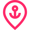 pink anchor icon