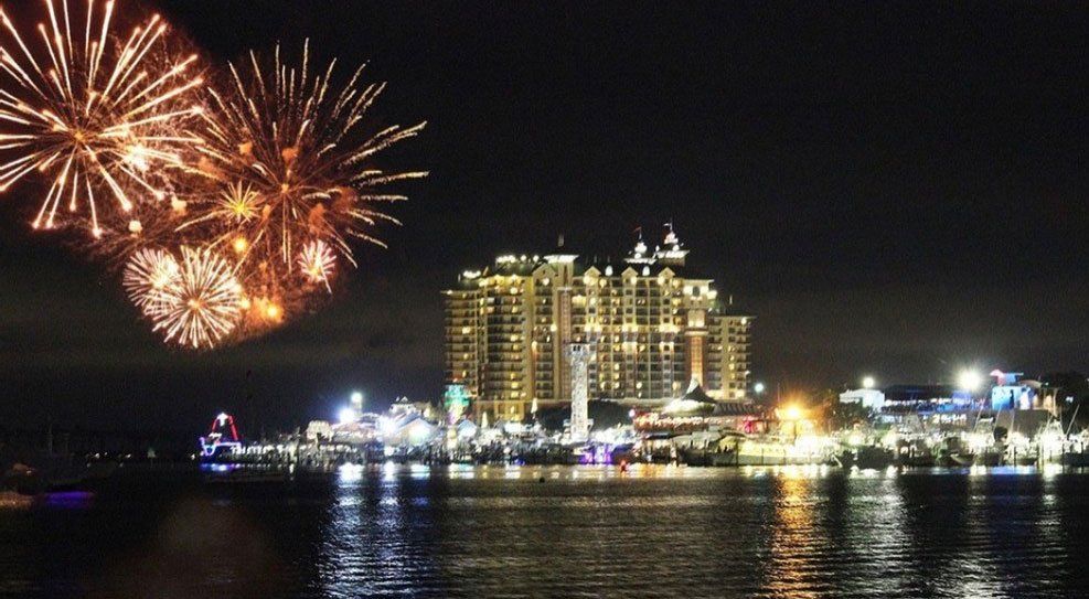 Destin Fireworks Cruise Jennie Lou’s Pink Pontoon