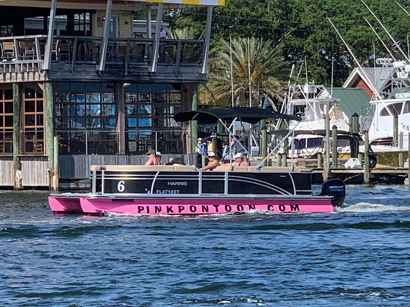 Destin Pontoon Boat Rentals Jennie Lou’s Pink Pontoon