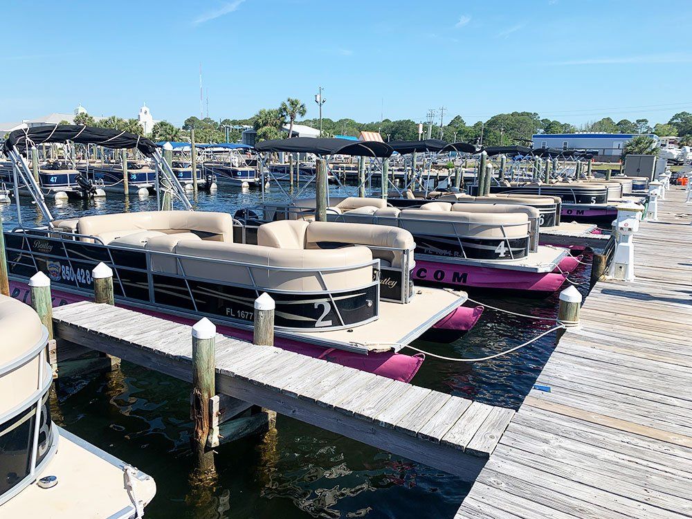 Destin Pontoon Boat Rentals Jennie Lou’s Pink Pontoon