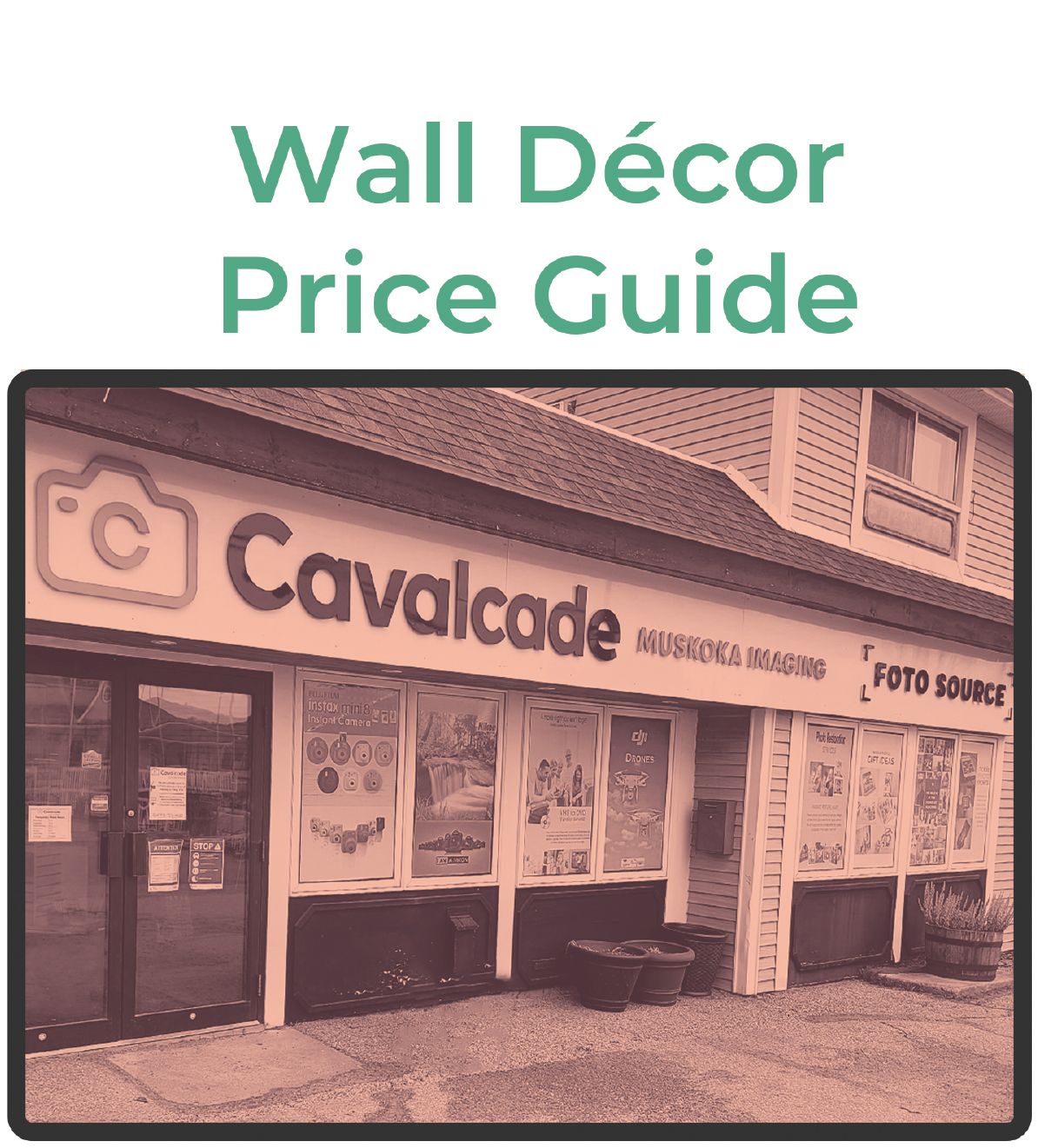 wall decor price guide