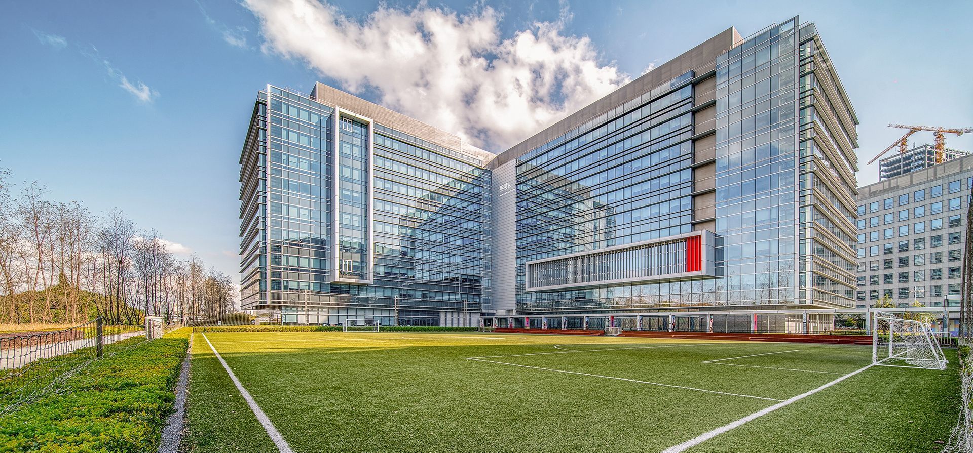 Soccer field outside of Nike GCHQ