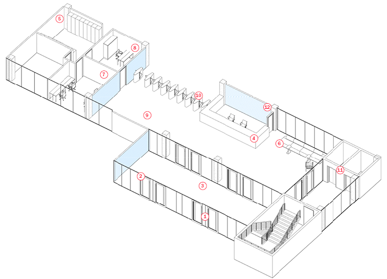 DC Lobby isometric indicating low security 