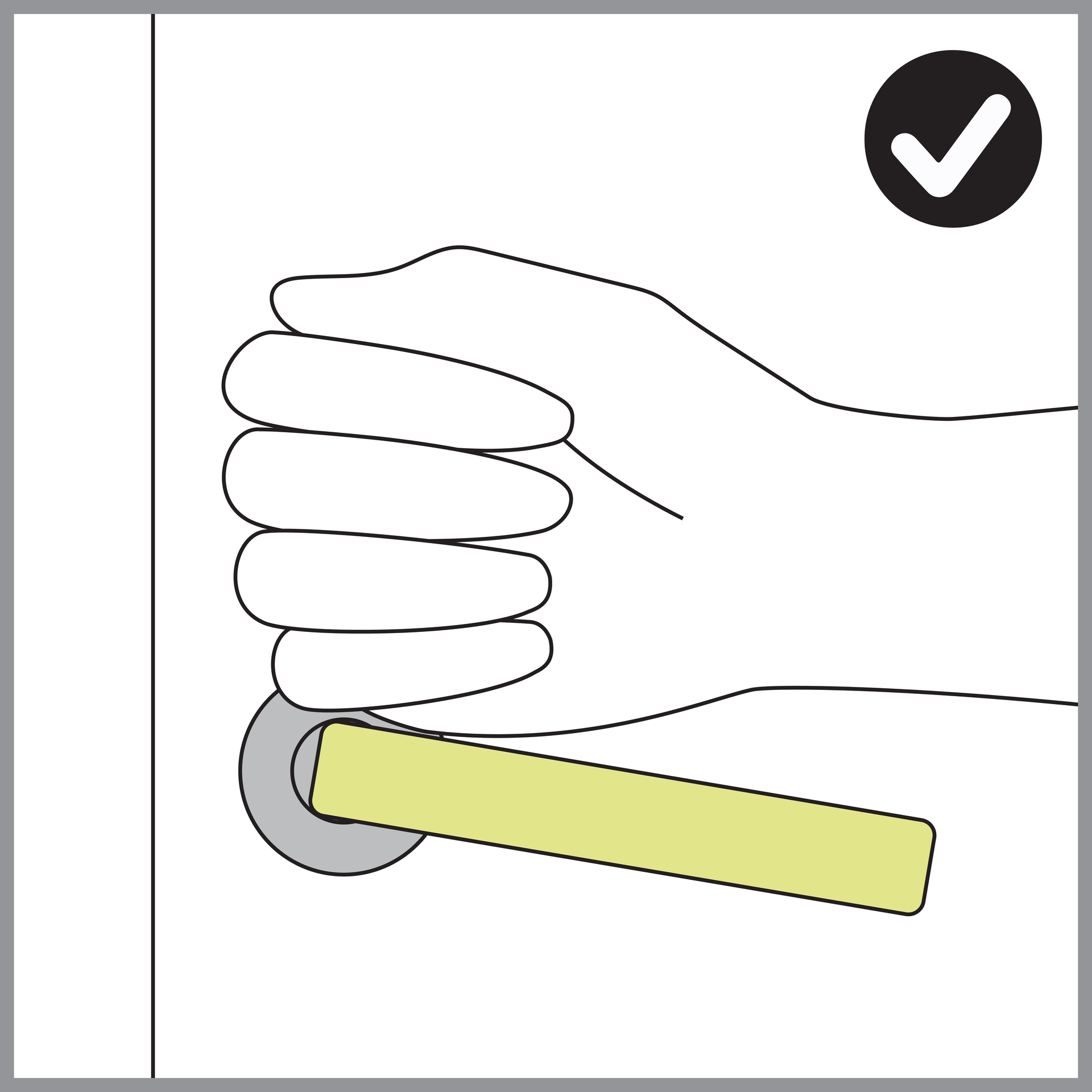Diagram outlining parameters for twist handle elements.