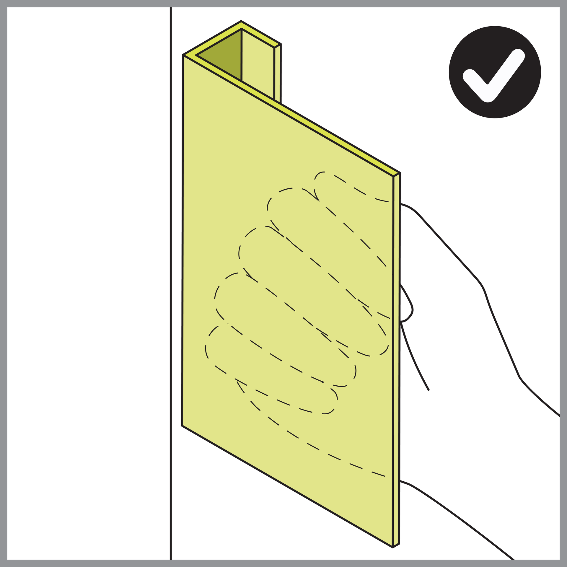 Diagram outlining parameters for protruding elements.