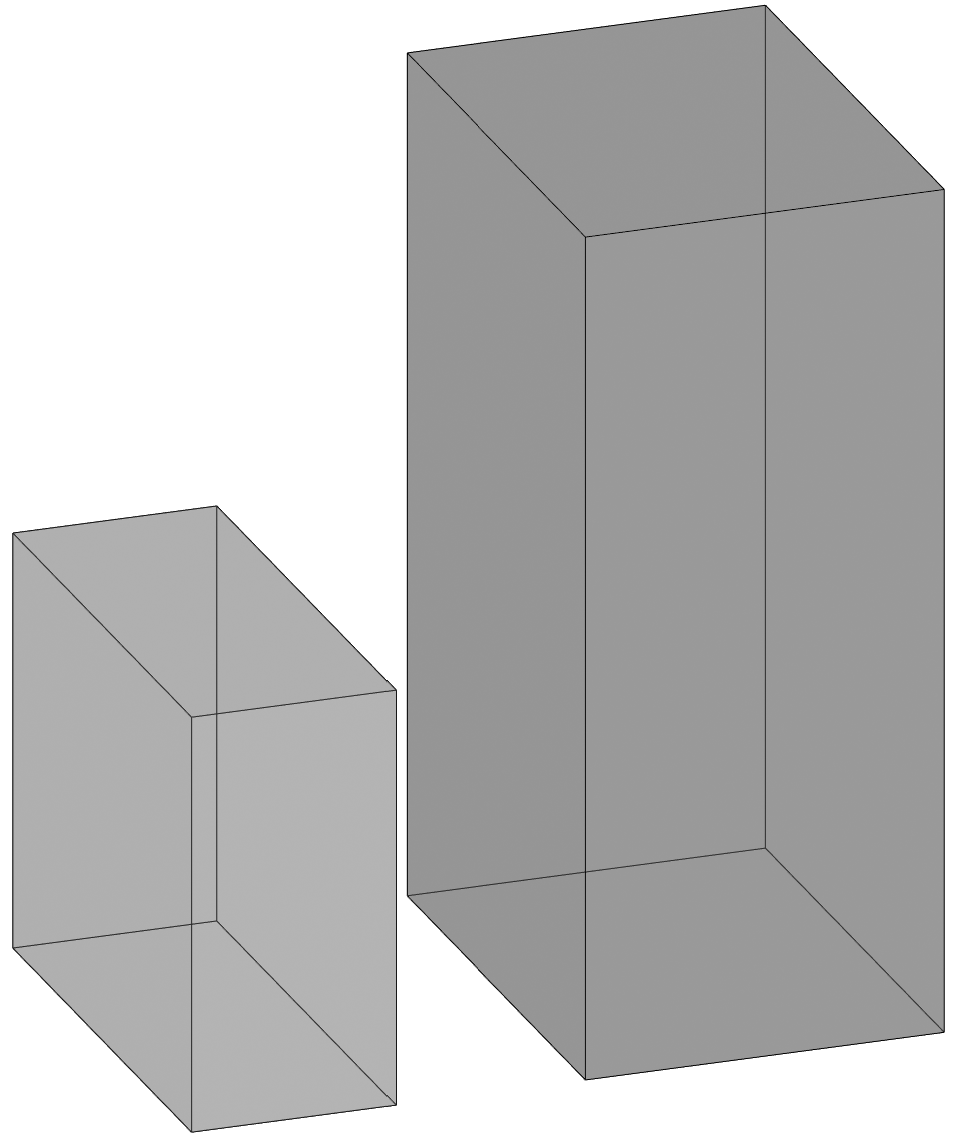 axonometric diagram indicating logistics spaces