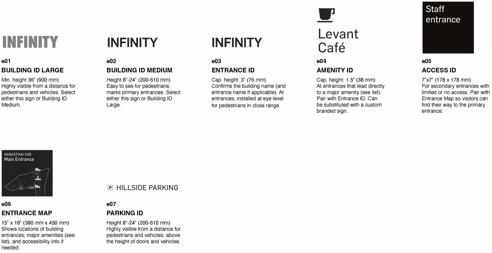 Image of set of standard icons