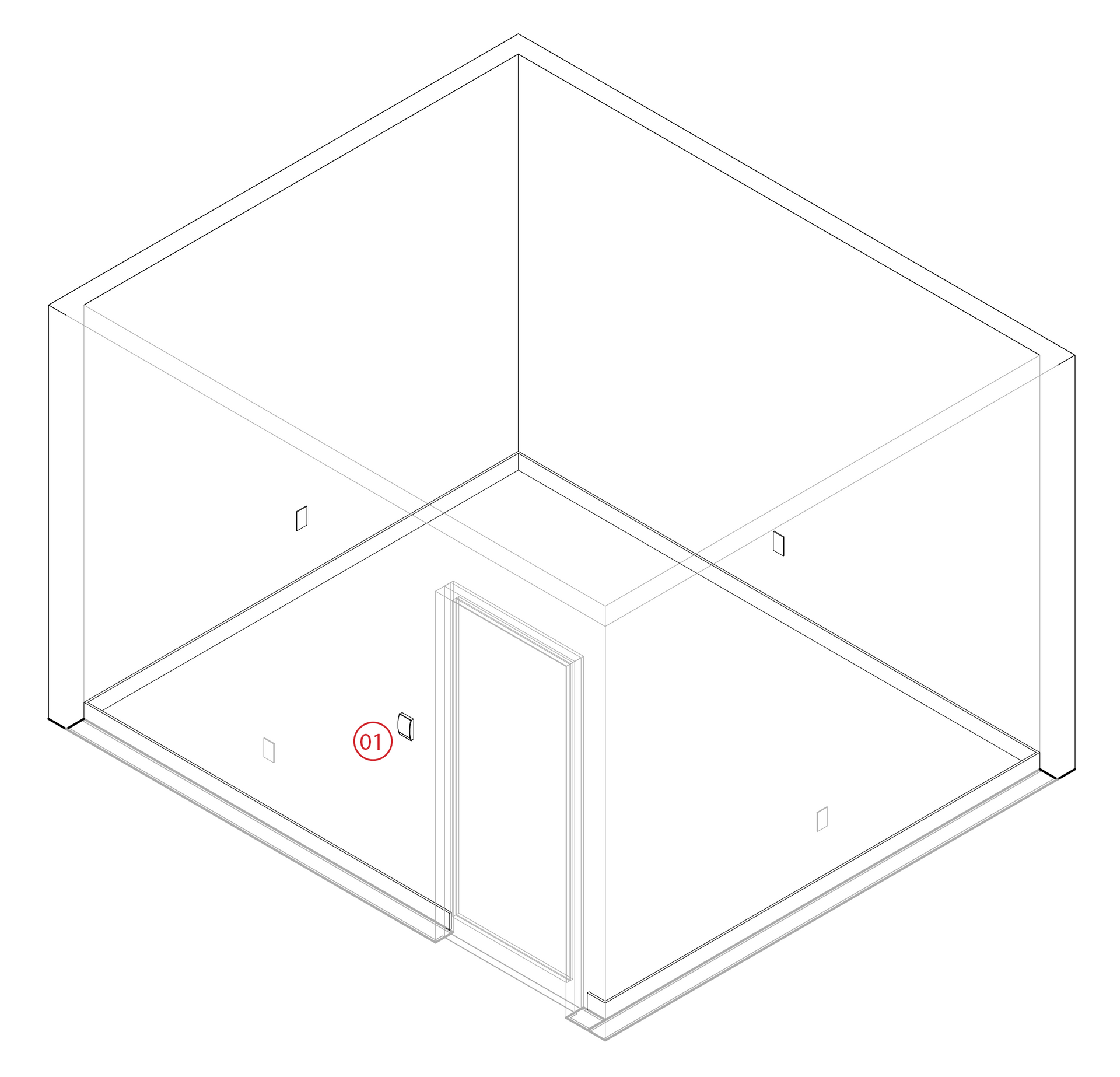 Focus room axonometric