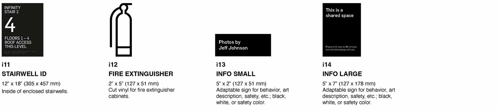 Image of set of standard icons