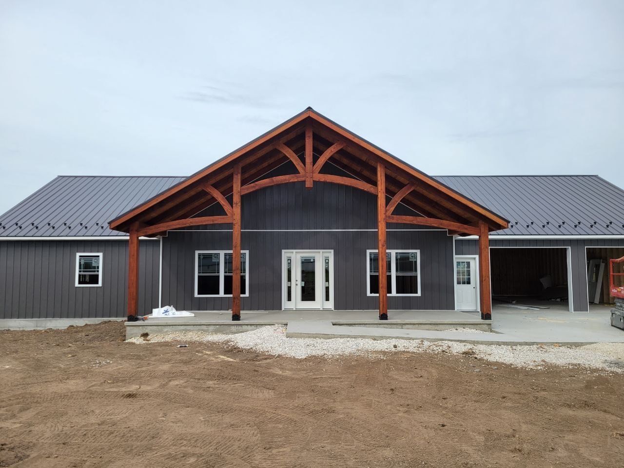 Timber Frame Porch Accenting