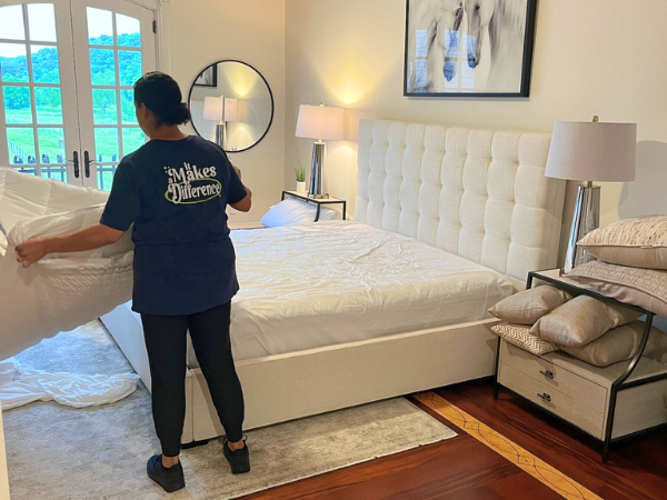 Bedroom cleaning
