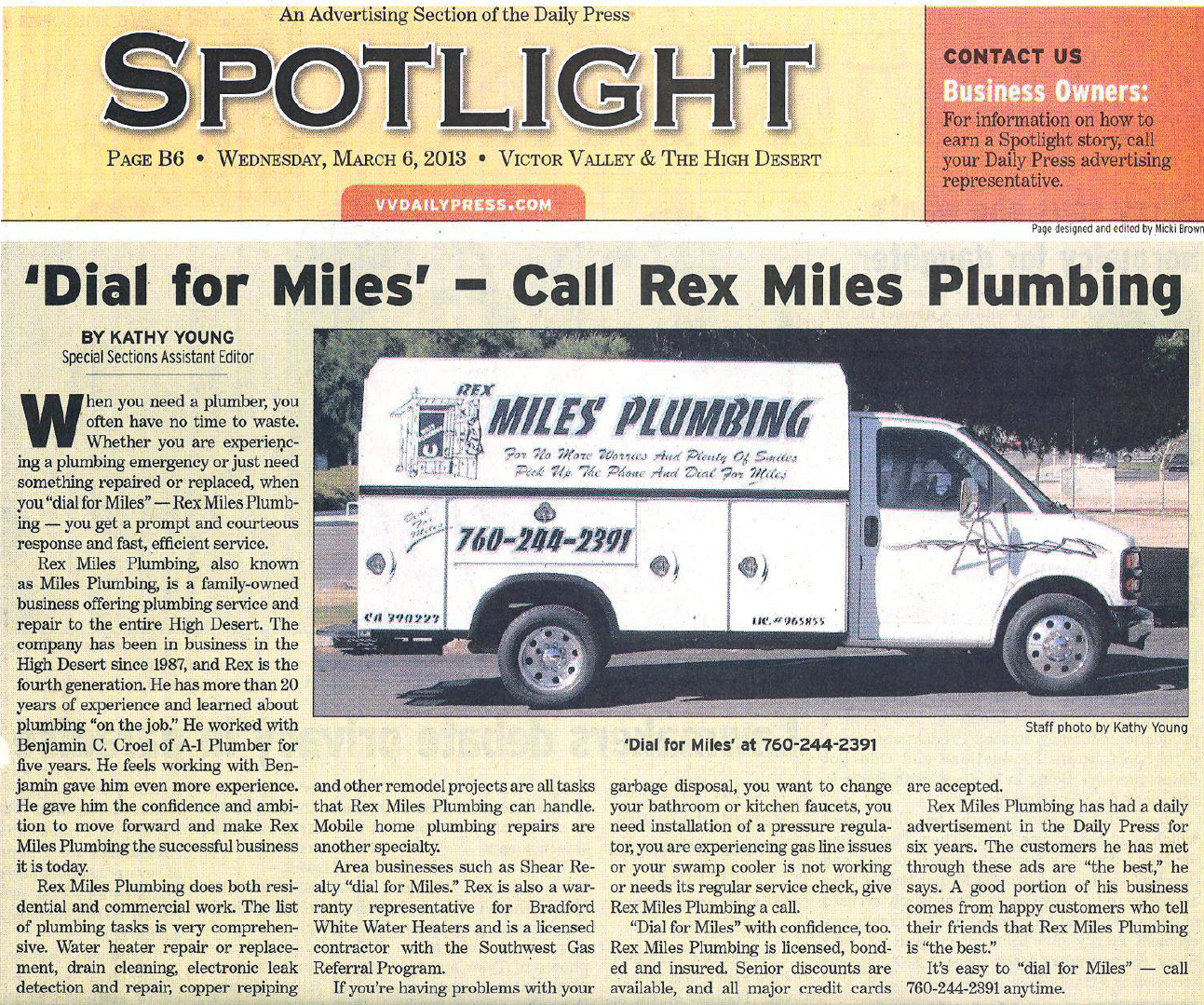 A newspaper article titled A newspaper article titled