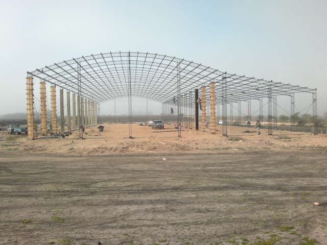 Nave industrial y planta productiva desarrollada por FD Fabre Ingeniería en la región de Villa Elisa, Entre Ríos.