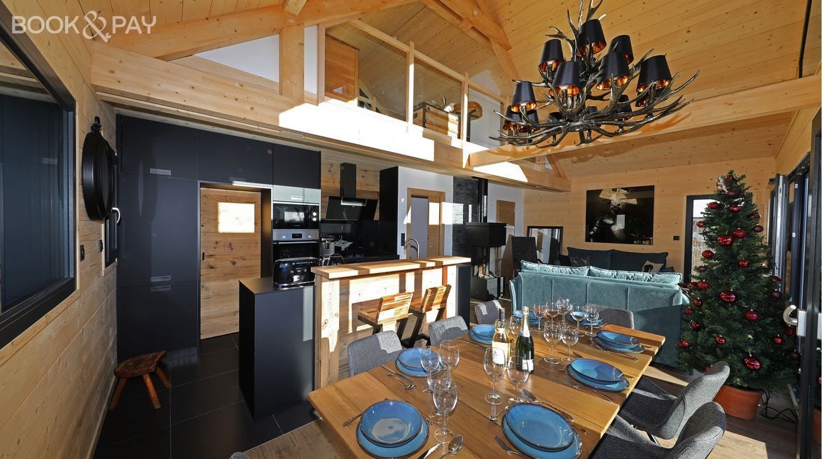 intérieur du chalet l'ursus à Gerardmer