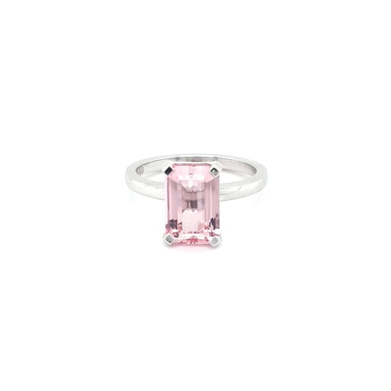 18ct White Gold Morganite Ring - Jewellers in Dubbo, NSW