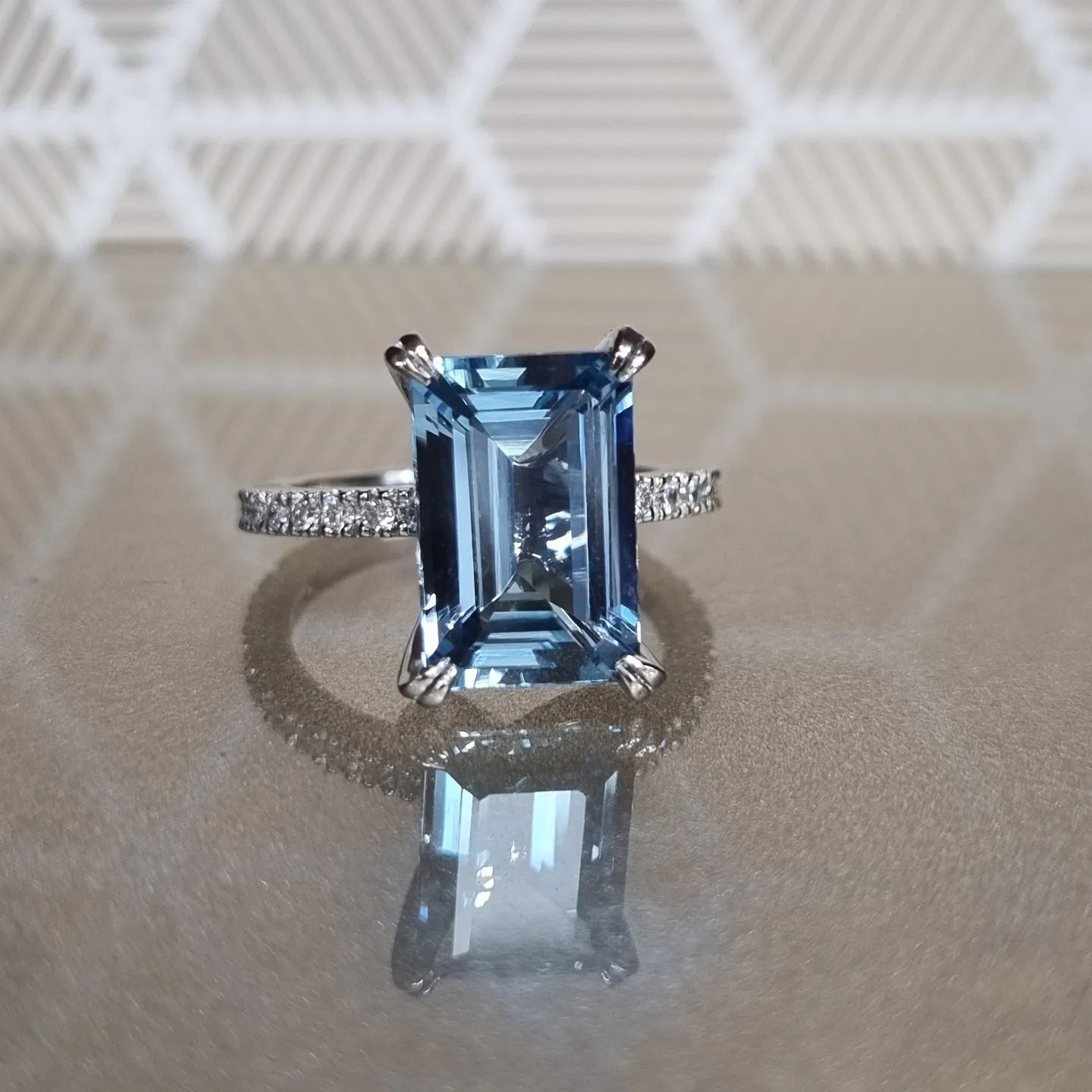 Aquamarine and Diamond Ring - Jewellers in Dubbo, NSW