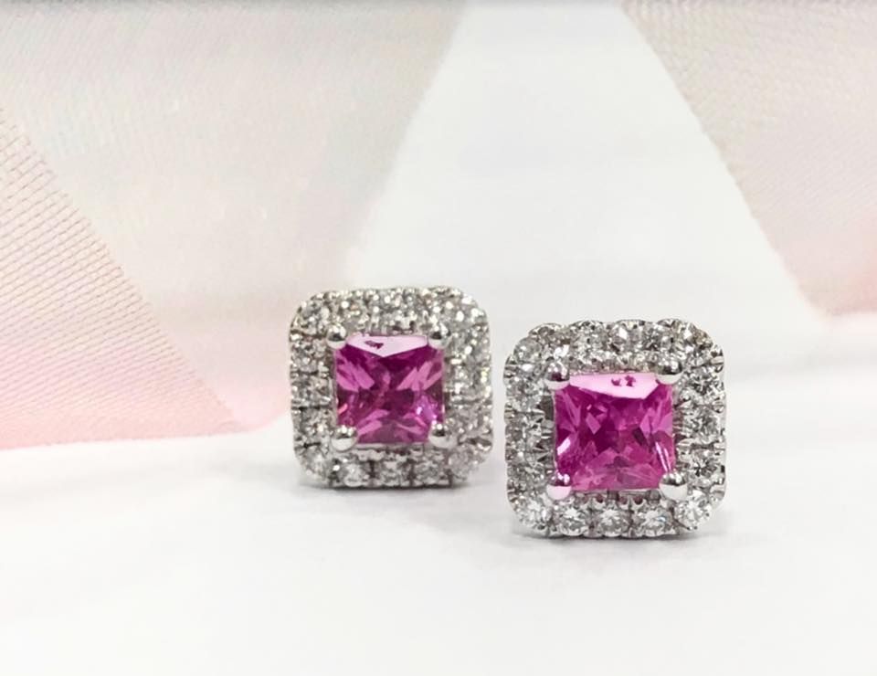 Pink Sapphire Earings - Jewellers in Dubbo, NSW