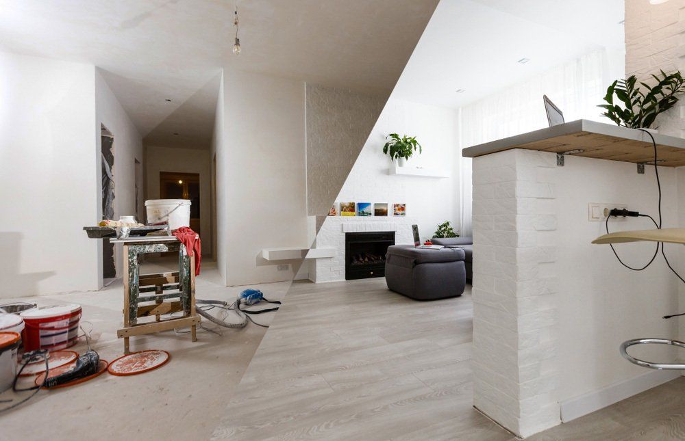 Living Room Before and After Comparison — Licensed Builders in Rockhampton, QLD