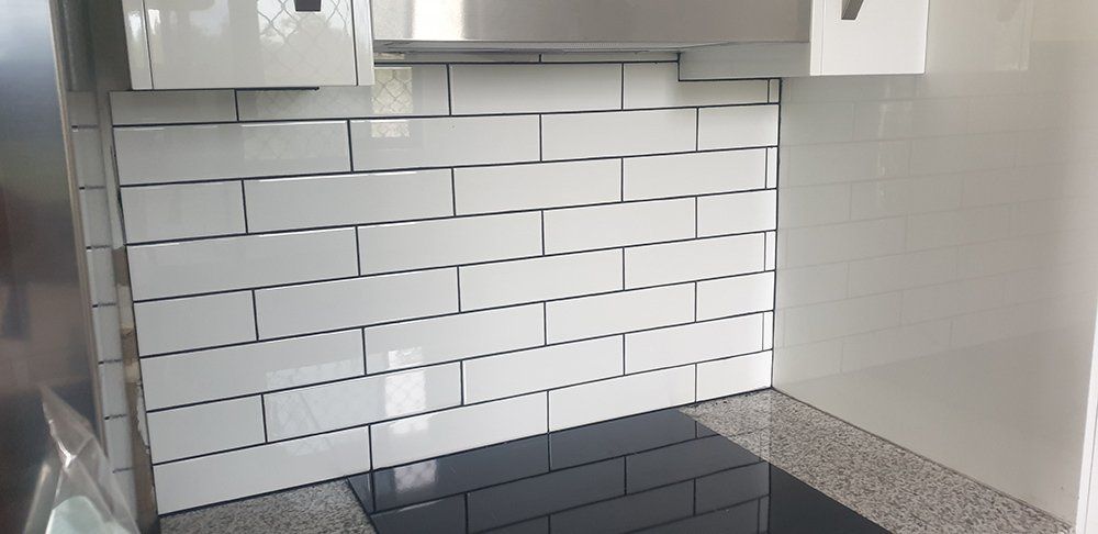 Closer View of Newly Added Tiles on Kitchen — Licensed Builders in Rockhampton, QLD