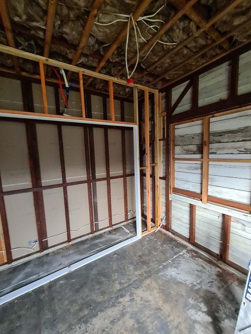 Side View of Wall and Ceiling Frame — Licensed Builders in Rockhampton, QLD