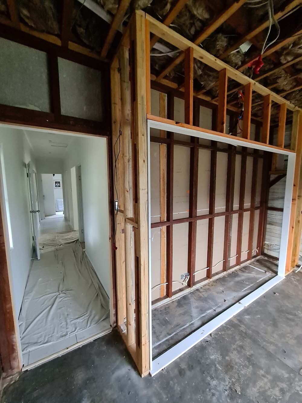 Wall Partition Frame — Licensed Builders in Rockhampton, QLD