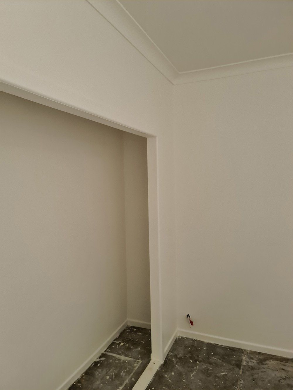 Side View of New Wall Partition — Licensed Builders in Rockhampton, QLD