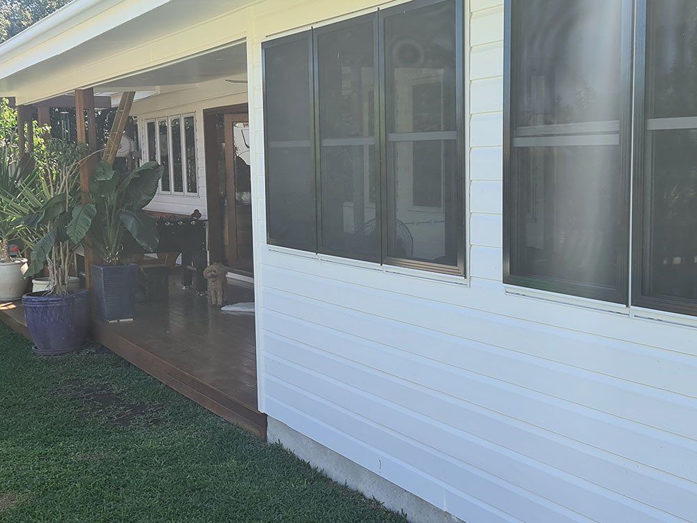 Closer View of Newly Painted Wall — Licensed Builders in Rockhampton, QLD