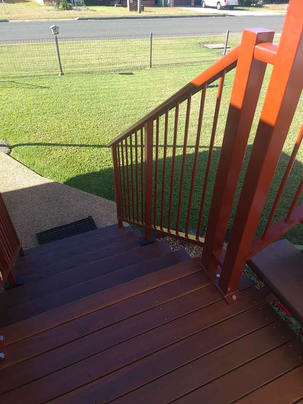 Wooden Stairs — Licensed Builders in Rockhampton, QLD