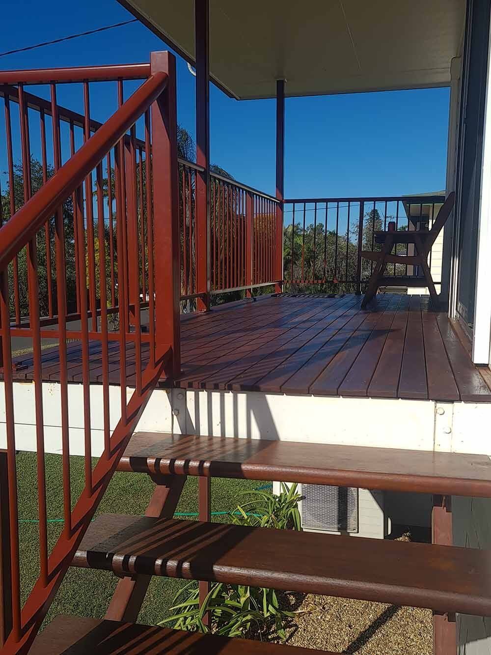 Newly Varnish Wooden Decks — Licensed Builders in Rockhampton, QLD