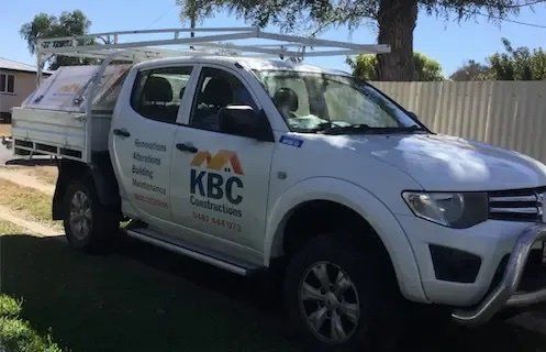 KBC Constructions Pickup Truck — Licensed Builders in Rockhampton, QLD