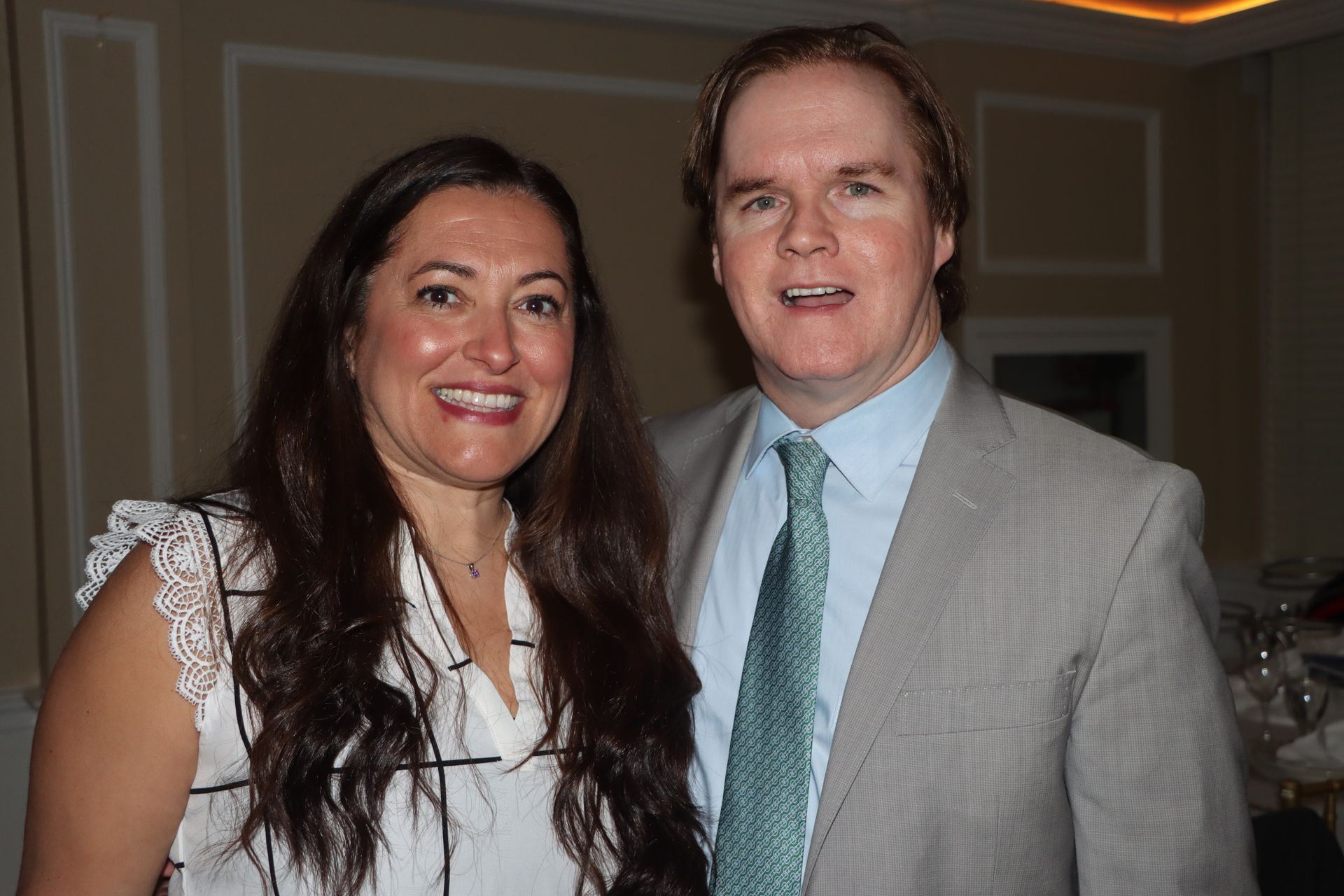 President Timothy Standing Next To A Woman In A White Shirt | Staten Island, NY | RCBA