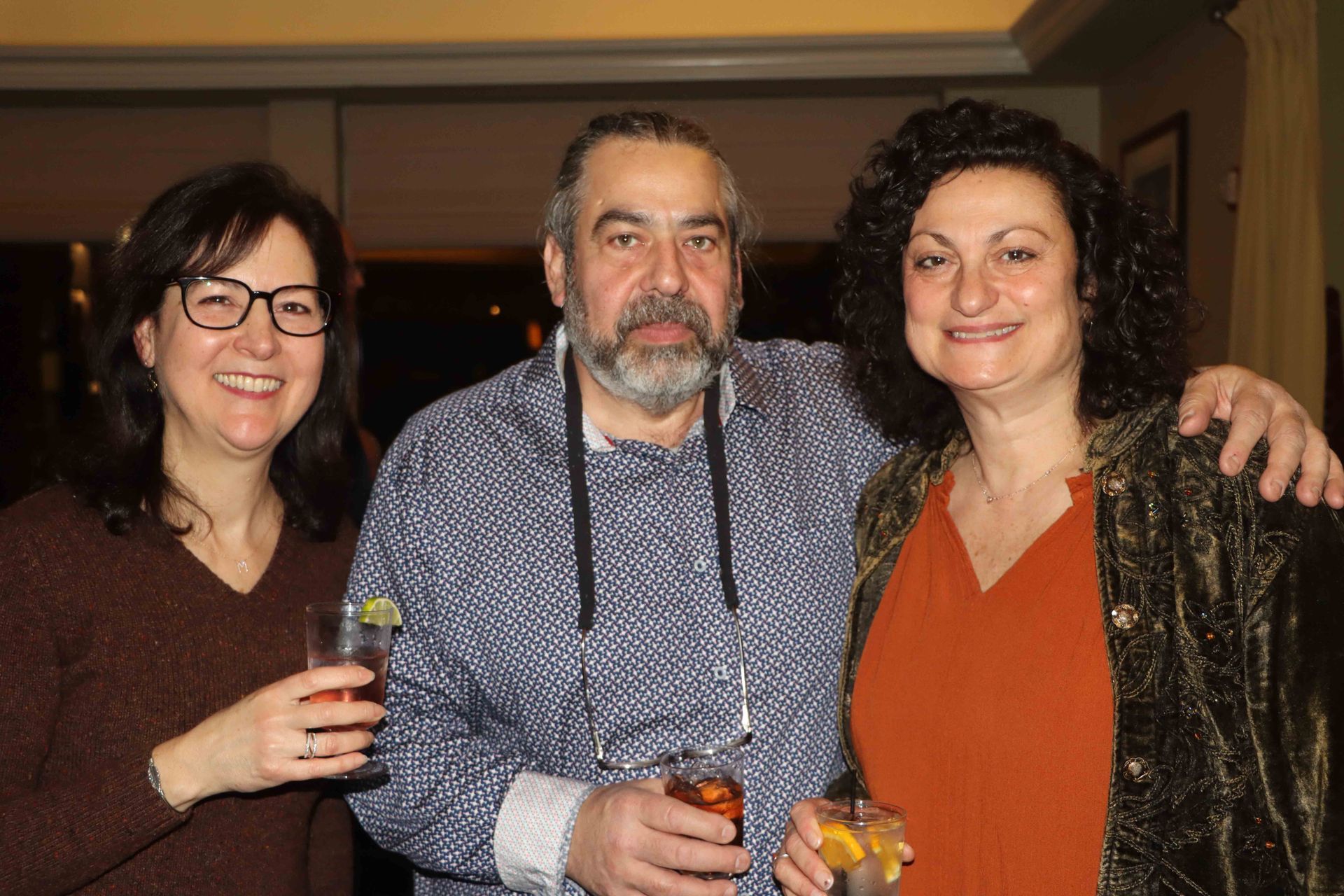 A Man And Two Women Are Posing For A Picture While Holding Drinks | Staten Island, NY | RCBA