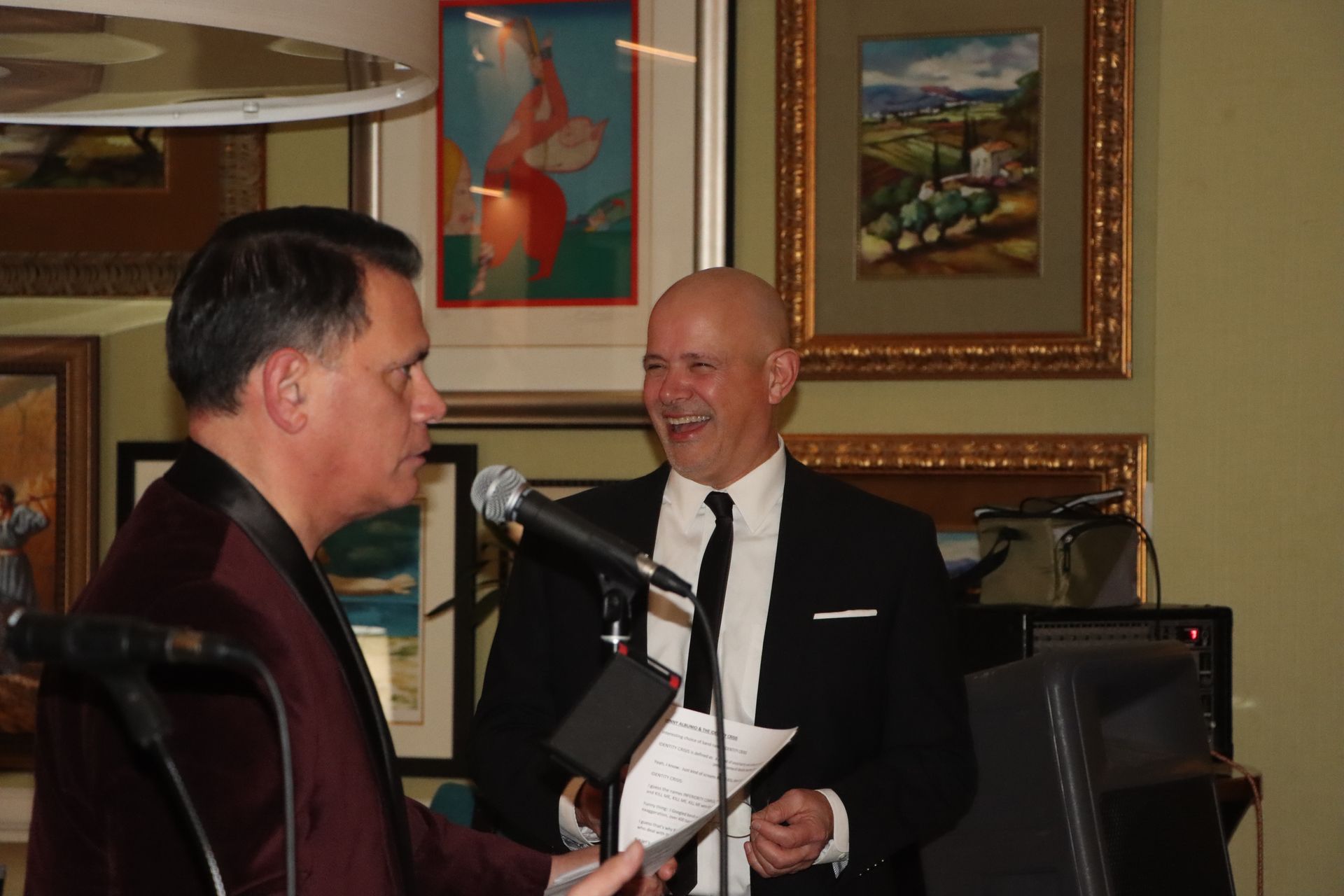 Men Speaking in Microphone | Staten Island, NY | RCBA