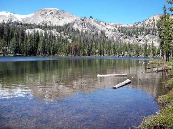 Magnificent views at Hat Creek Lake in Lemhi County on Rawhide Outfitters horse pack trips