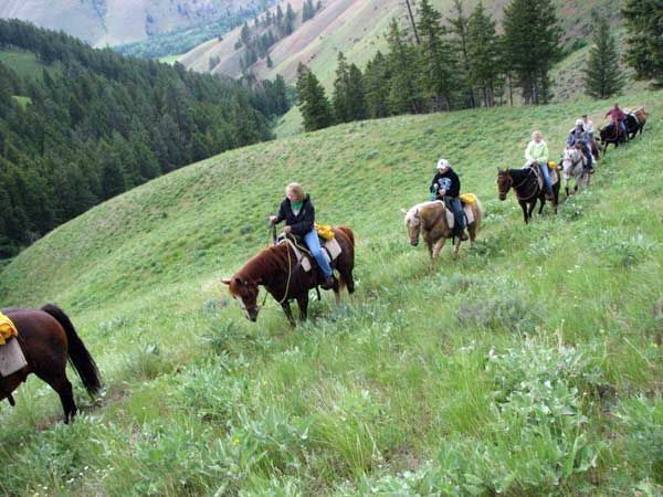 Mountain trail riding