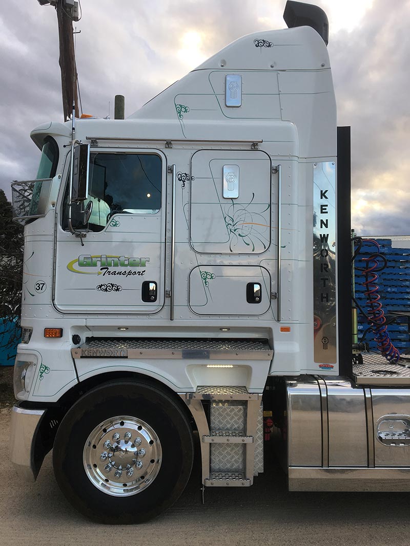 side view of a truck