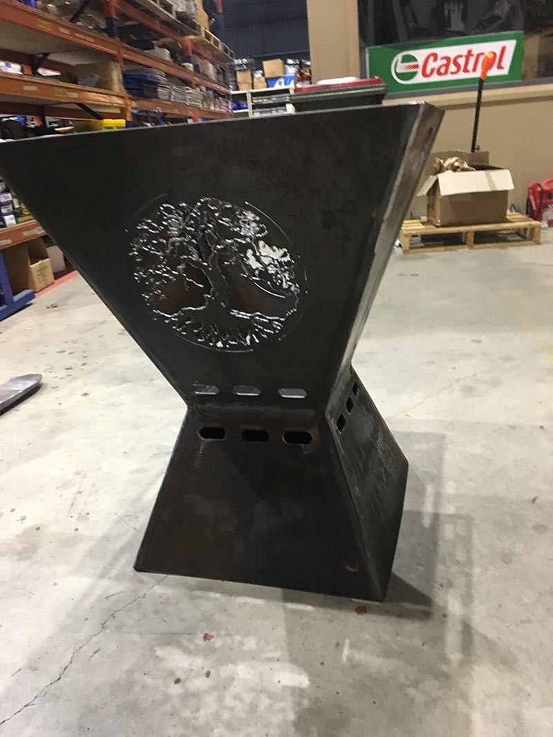 design cut out in metal