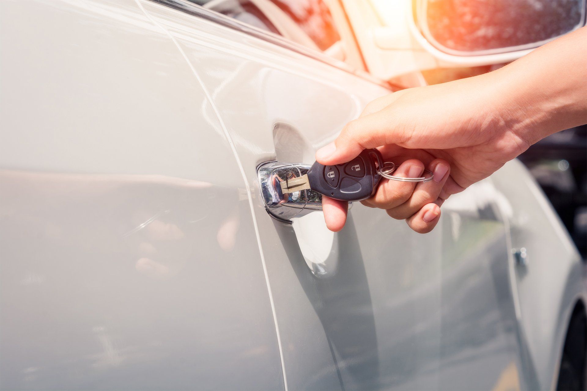Opening Car Door Using a Key