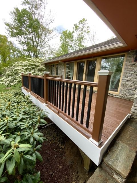 House with Wooden Deck with Black Railings | Wilmington, DE | Handshake Construction Corp