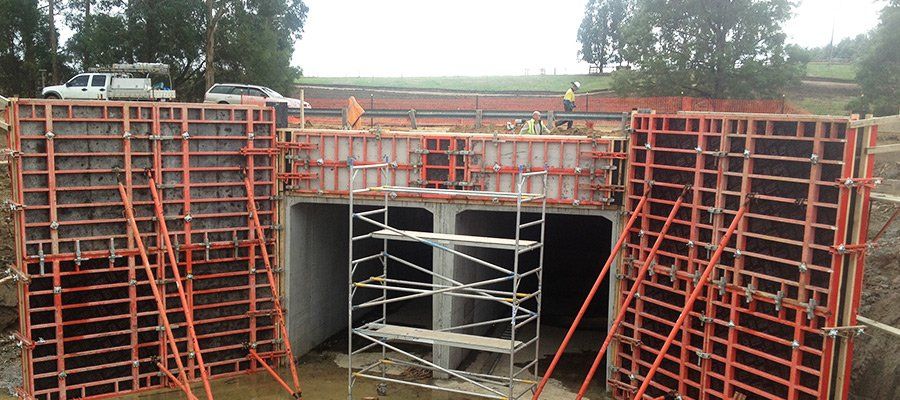 concreting in progress