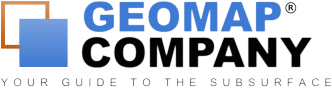 geomap company blue and black logo