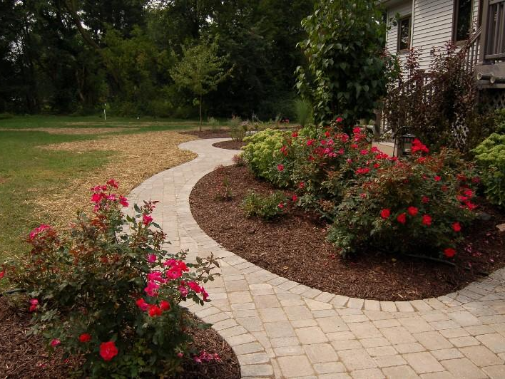 Beautiful Garden With Mini Bridge — East Lansing, MI — Quality Landscape, Inc.