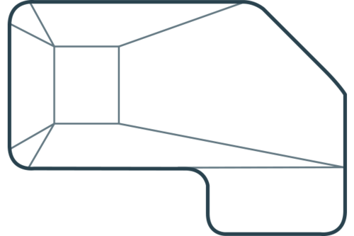 Contemporary Full-L (6in Rad. / 1ft Rad.)