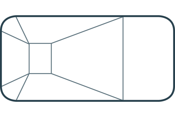Rectangle (6in Rad. / 1ft Rad. / 2ft Rad. / 4ft Rad.)