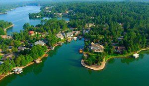aerial photo of Hot Springs Village, AR